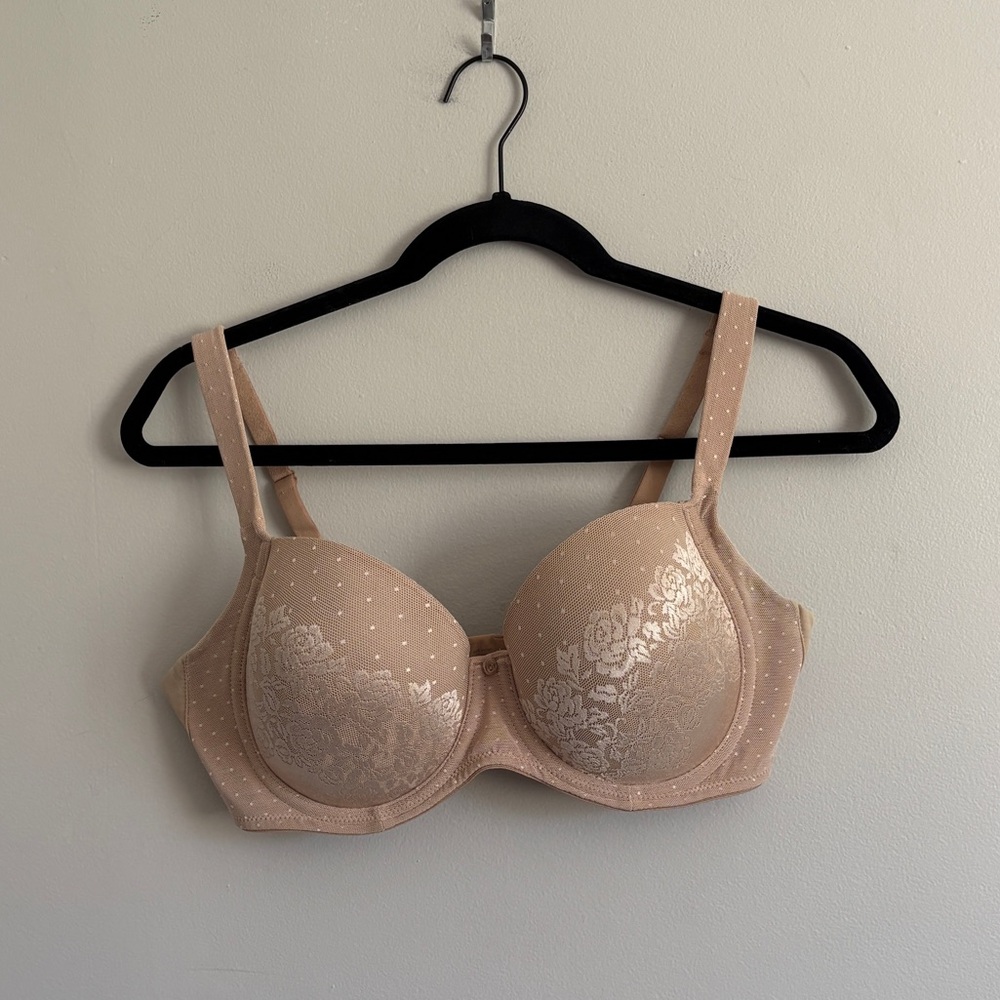 Soma Stunning Support Full Coverage Bra 34DD Satin Lined Underwire Adjustable